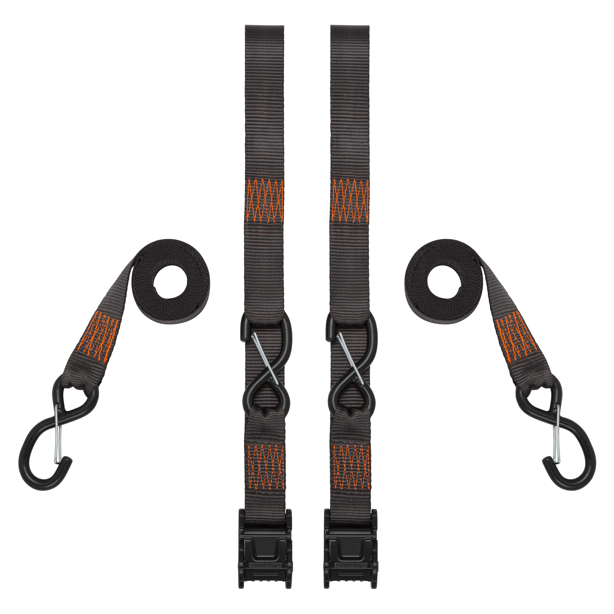 SmartStraps 2-Pk. 8ft. Cam Buckle Tie-Downs, 2,100-Lb. Breaking Strength, 700-Lb. Working Load, Model# 4746